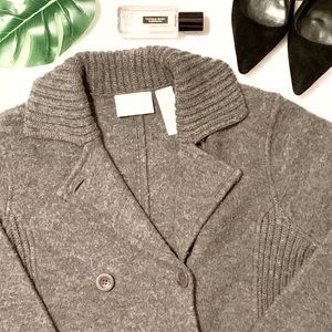 *SOLD* Liz Claiborne Wool Peacoat Jacket Gray